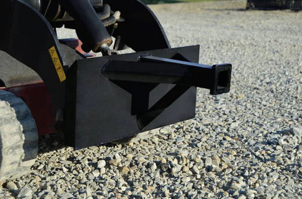 Loflin Fabrication Mini Skid Steer Reese Trailer Hitch Adapter