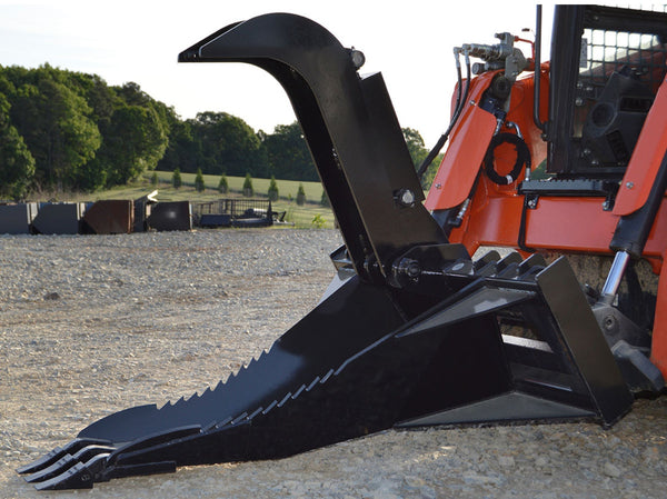 Loflin Fabrication Skid Steer Stump Bucket Grapple